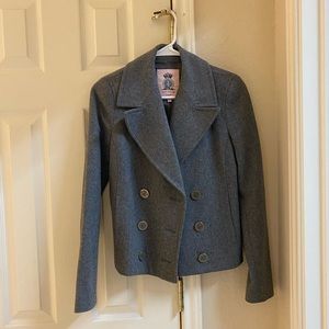 Juicy couture grey wool jacket